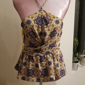 Absolutely GORGEOUS Yellow Halter Neck Top